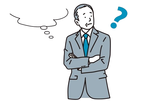 課題に悩む担当者のイラスト